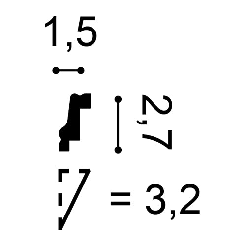 1 carton complet 45 Corniches Moulures Cimaises 90m Orac Decor CB530 BASIXX clicktofournisseur.com