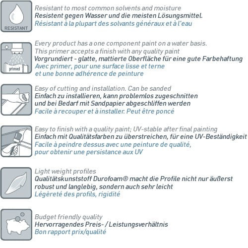 1 carton complet 45 Corniches Moulures Cimaises 90m Orac Decor CB530 BASIXX clicktofournisseur.com