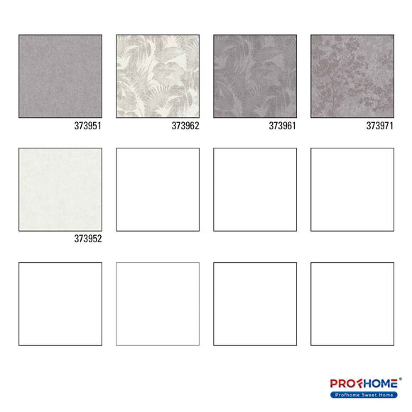Papier peint ton-sur ton Profhome 373951-GU papier peint intissé légèrement texturé ton-sur-ton mat gris 5,33 m2