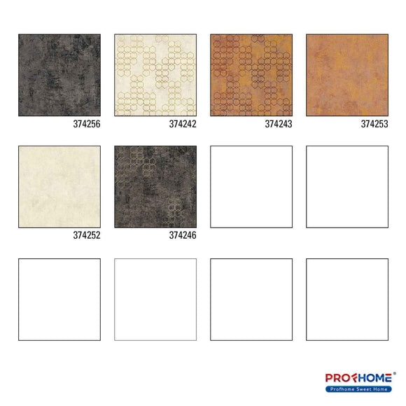 Papier peint ton-sur ton Profhome 374256-GU papier peint intissé légèrement texturé ton-sur-ton brillant noir argent 5,33 m2