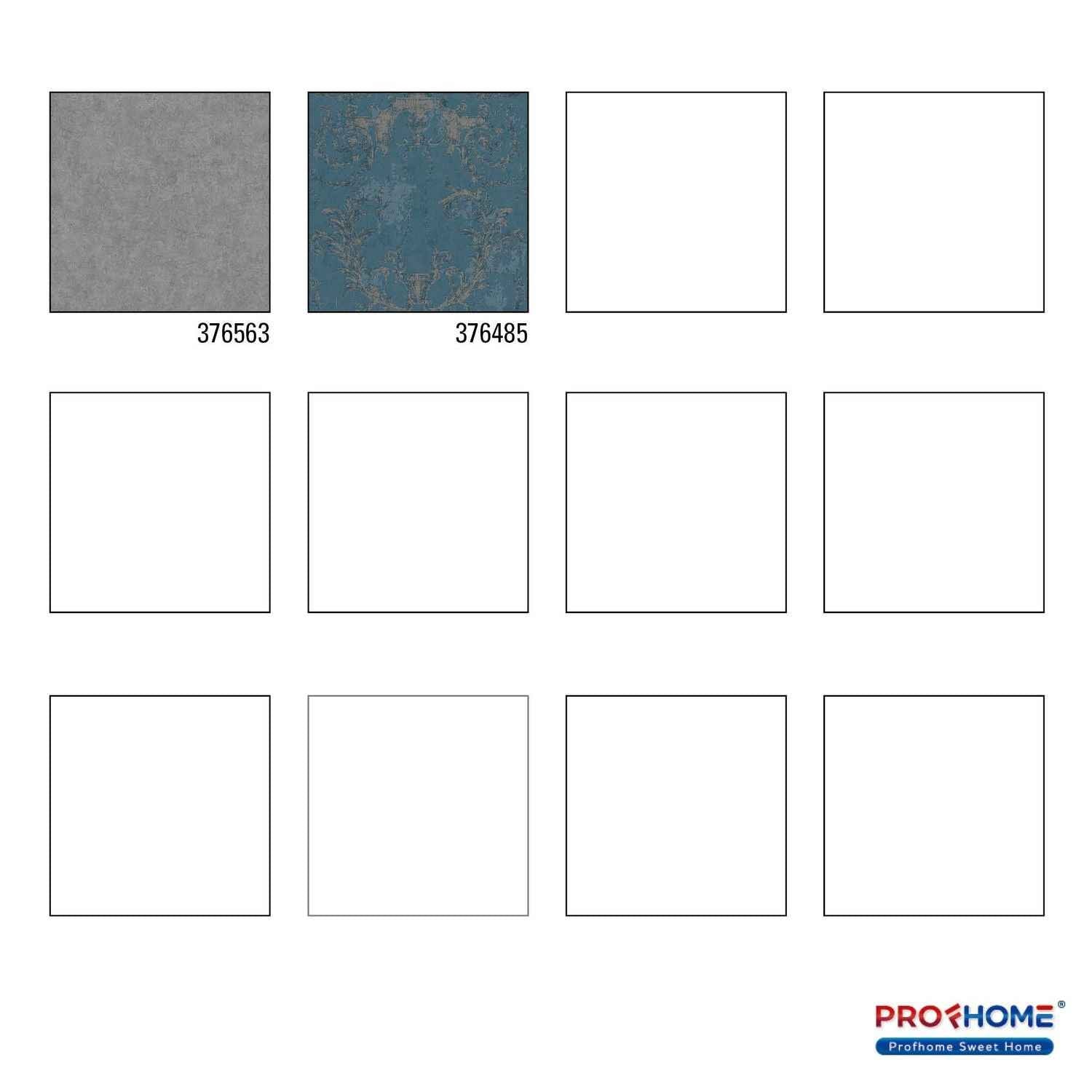 Papier peint ton-sur ton Profhome 376563-GU papier peint intissé légèrement texturé ton-sur-ton mat gris 5,33 m2
