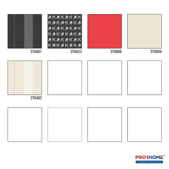 Papier peint à motifs graphiques profhome 378481-gu papier peint intissé lisse design brillant noir rouge gris 533 m2