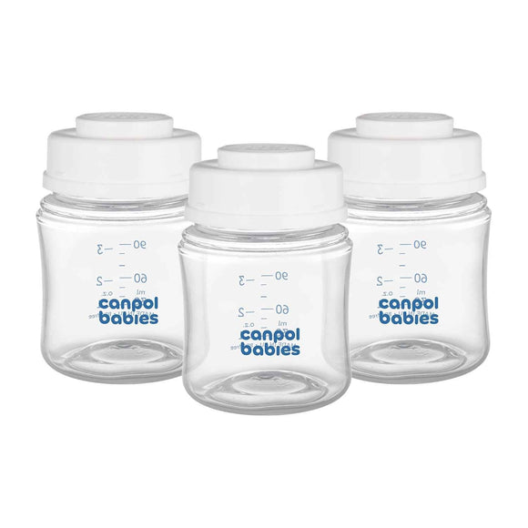 Coffret de biberons CANPOL BABIES pour la conservation du lait maternel 3 x 120 ml, 0 mois et plus, 35/235
