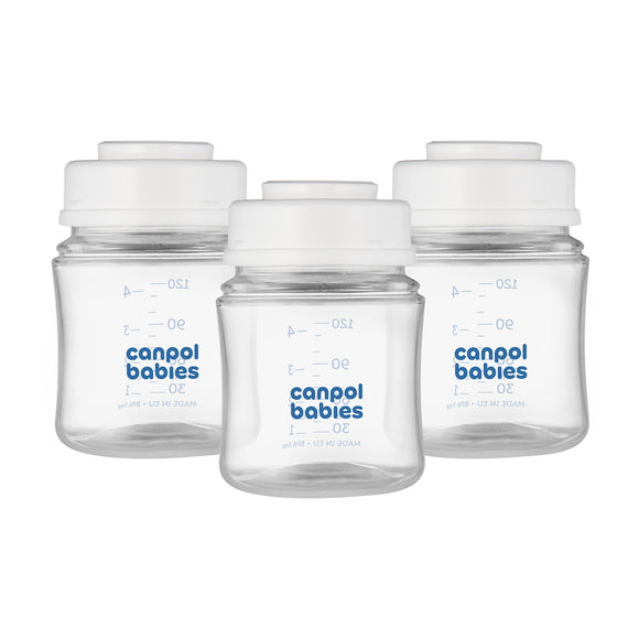 Coffret de biberons CANPOL BABIES pour la conservation du lait maternel 3 x 120 ml, 0 mois et plus, 35/235