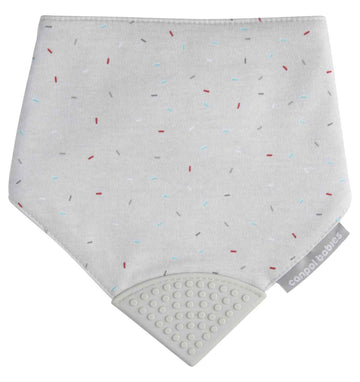 Bavoir en tissu CANPOL BABIES avec anneau de dentition, 26/902_gris