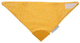 Bavoir en tissu CANPOL BABIES avec anneau de dentition, 26/902_jaune