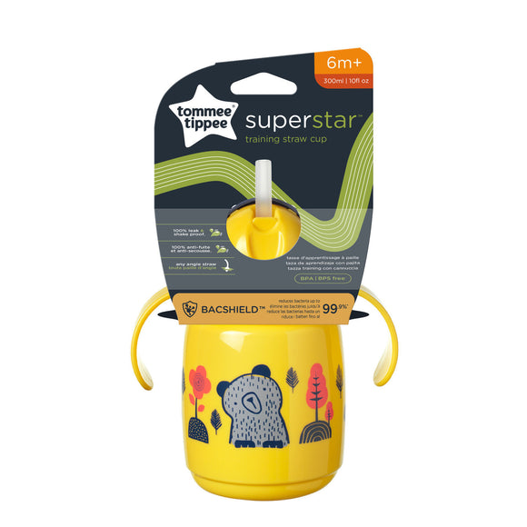 Tasse d'apprentissage avec paille TOMMEE TIPPEE, 6 mois et plus, 300 ml, jaune, 447831