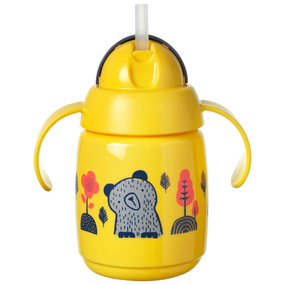 Tasse d'apprentissage avec paille TOMMEE TIPPEE, 6 mois et plus, 300 ml, jaune, 447831