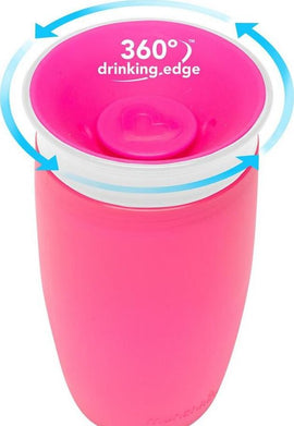 MUNCHKIN Sippy Cup, pink, Miracle 360, 12m+, 296ml, 90073 - 0