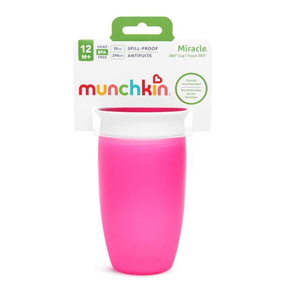 MUNCHKIN Sippy Cup, pink, Miracle 360, 12m+, 296ml, 90073
