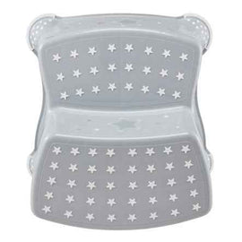KEEEPER double step stool Stars Cosmic Grey