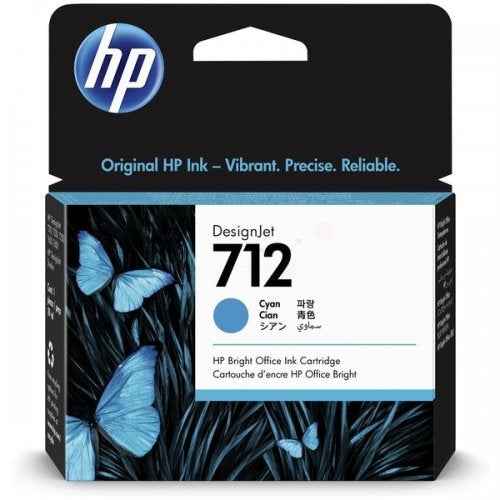 Cartouche d'encre HP 712 DesignJet cyan 29 ml