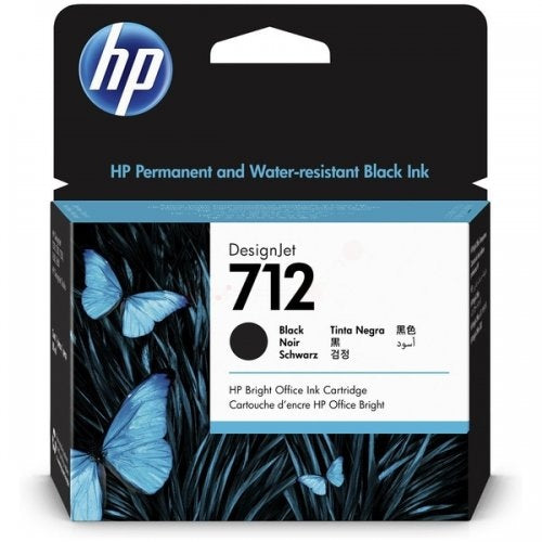 HP 712 80-ml Black Designjet Ink Cartridge