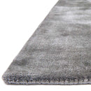 Tapis de salon en viscose fait main titane-32