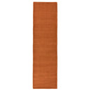 Tapis de couloir uni pure laine candy orange