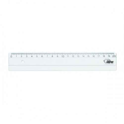Règle Forpus, plastique, transparente, 20 cm 1225-020