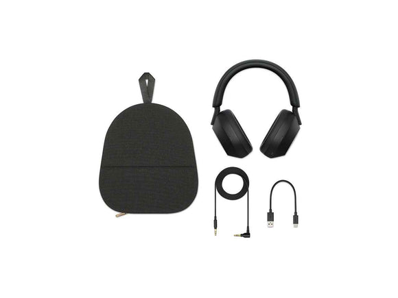 Sony WH-1000XM5 Bluetooth Wireless Over-Ear Headphones, BT 5.0, TWS, Noise Cancelling, Black EU