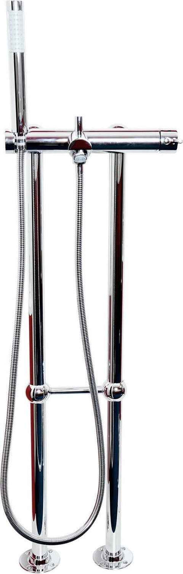 Mitigeur baignoire sur pied SEINA en laiton chromé H. 106 cm