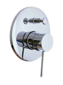 Mitigeur douche mural encastrable SEINA laiton chromé avec commutateur