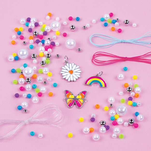 Ensemble de bijoux diy make it real : bracelets au trésor arc-en-ciel