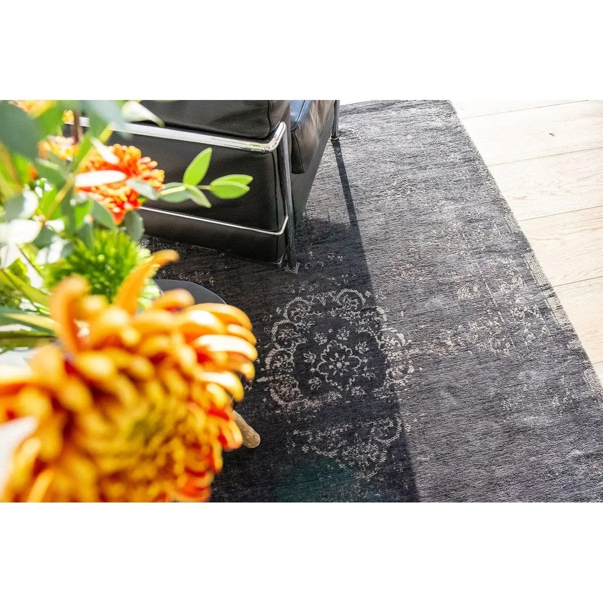 Tapis de salon coton médaillon fading world