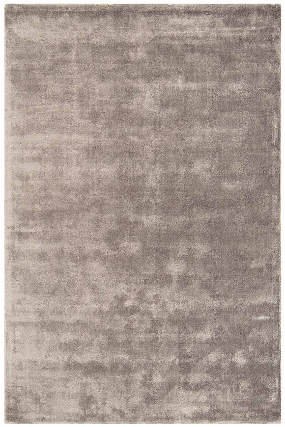 Tapis de salon en viscose fait main TITANE - Novatrend 