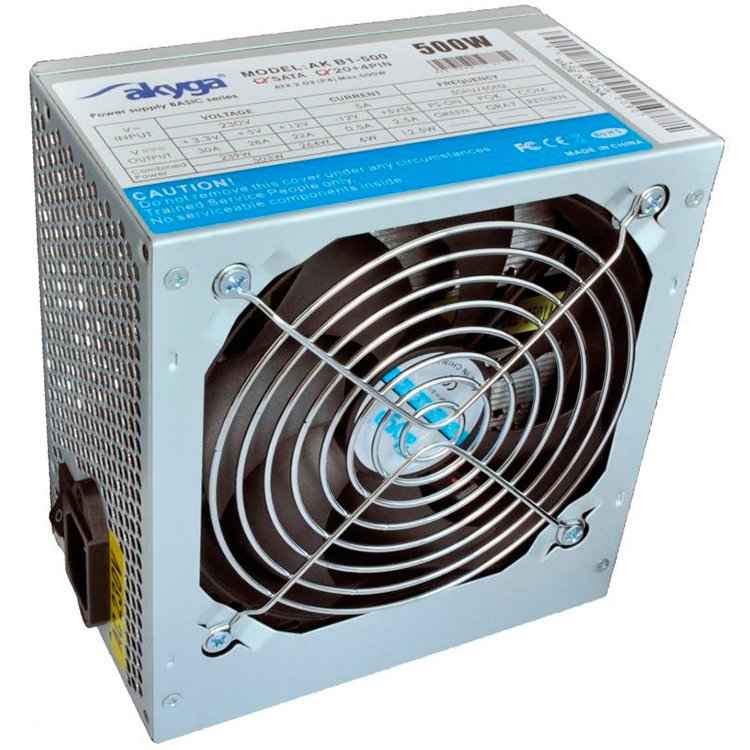 Akyga AK-B1-500 power supply unit 500 W 20+4 pin ATX ATX Grey