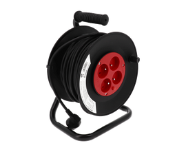 Enrouleur 4 prises - câble vinyl 25 m