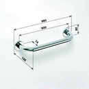 Barre de maintien de douche HELP en acier brossé