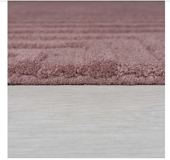 Tapis de salon design pure laine castela