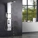 Colonne de douche hydromassante THALIA en ABS chromé 134x20x7 cm