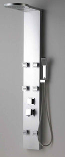 Colonne de douche hydromassante THALIA en ABS chromé 134x20x7 cm