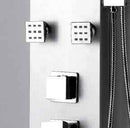 Colonne de douche hydromassante THALIA en ABS chromé 134x20x7 cm