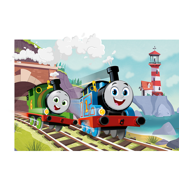 Puzzle - "24 Maxi" - Thomas et Percy sur les rails Trefl 14354
