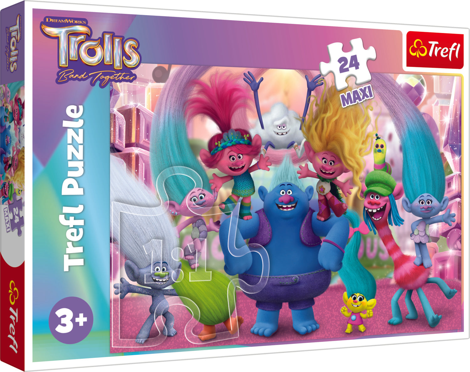 Maxi puzzle trefl trolls 24 pièces