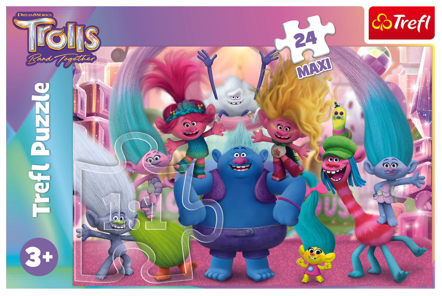Maxi puzzle TREFL TROLLS, 24 pièces