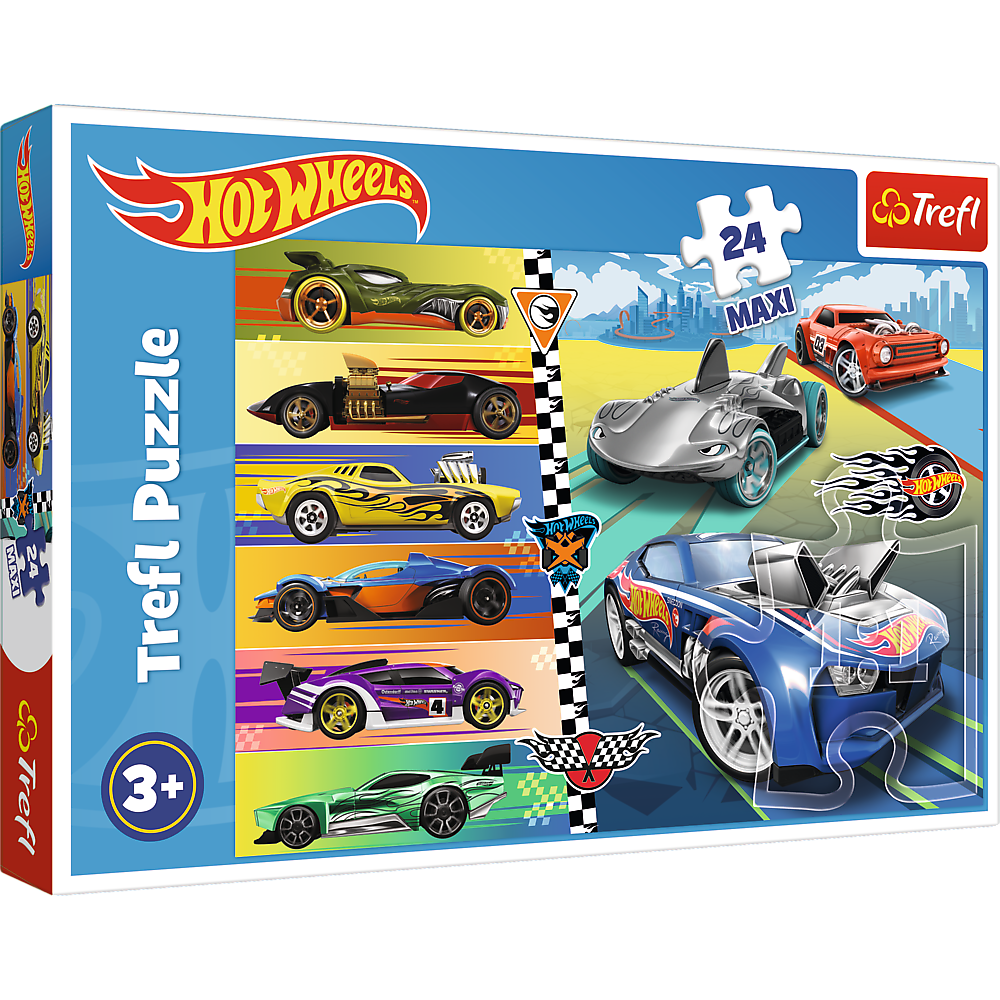 Maxi puzzle TREFL HOT WHEELS, 24 pièces