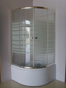 Cabine de douche complète avec baignoire MYKONOS 90x90x200 cm