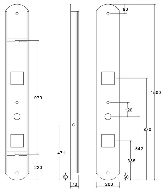Colonne de douche hydromassante LAURENT en ABS 130x25 cm