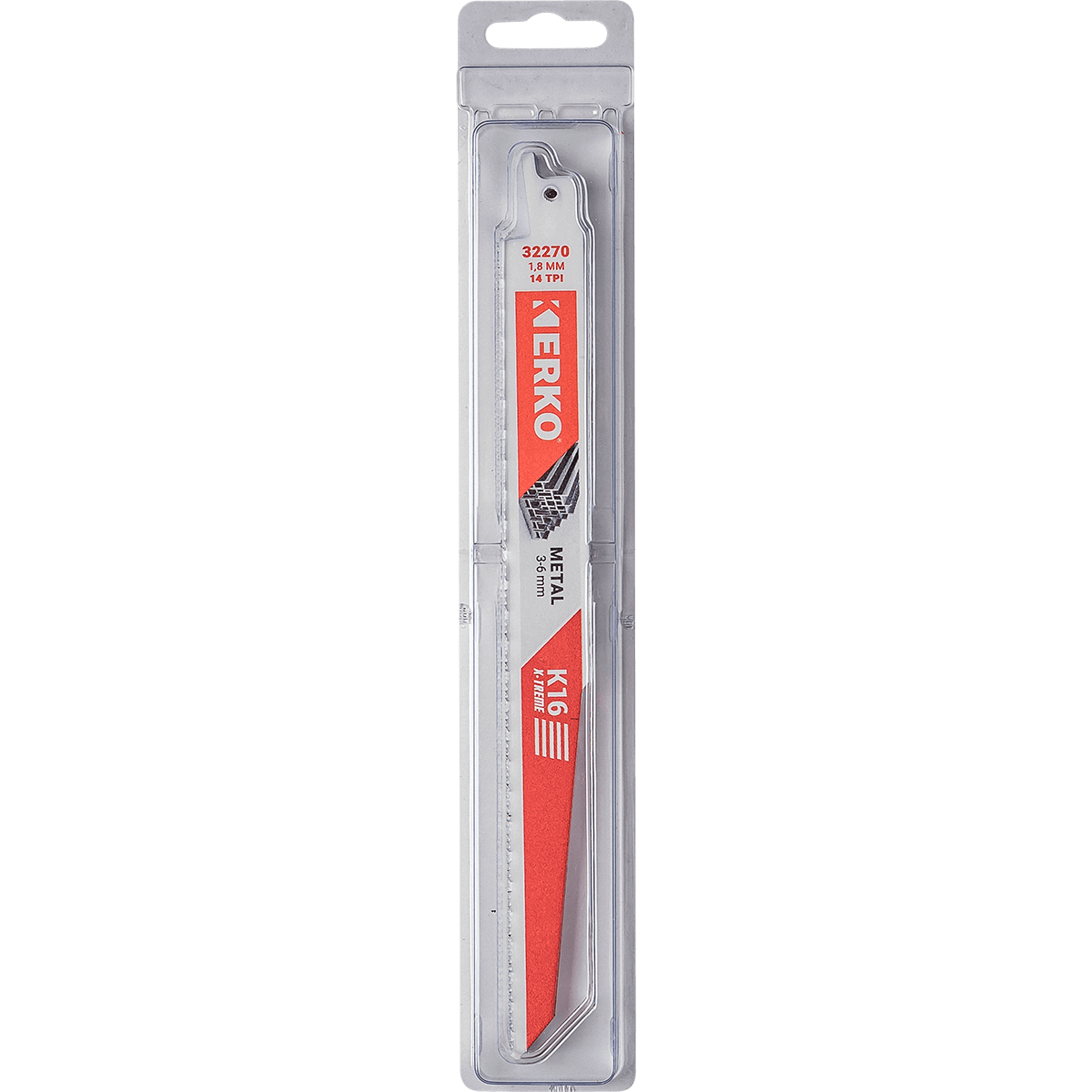 Lame sabre erko 228x22x16 14t metal k16 etui 5