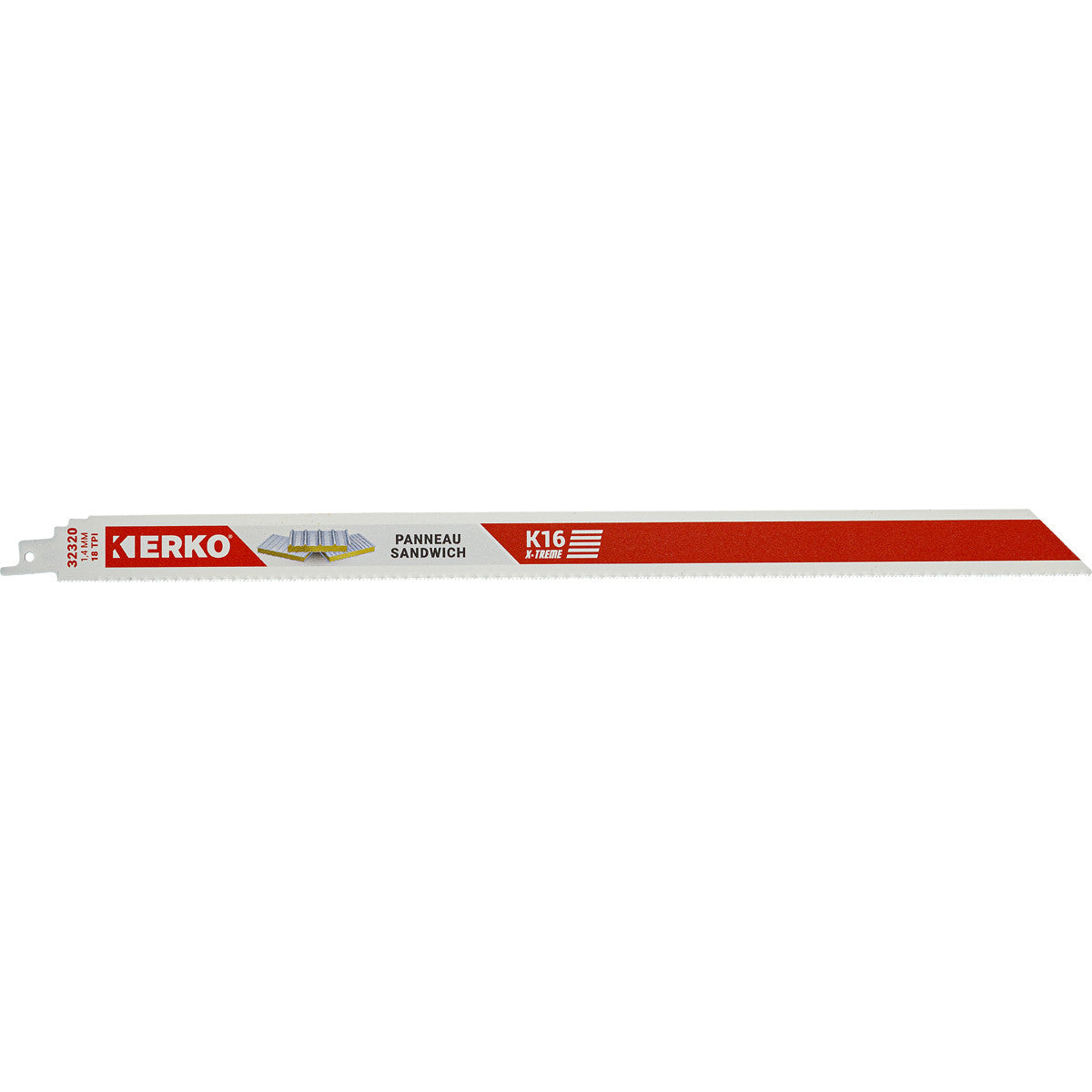 Lame sabre erko 400x25x16 18t sandwich k16 etui 5