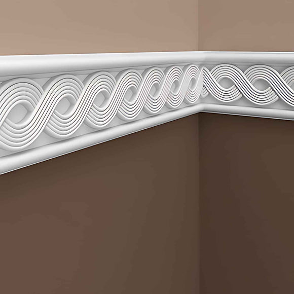 Cimaise 151319 Profhome Moulure décorative style Néo-Classicisme blanc 2 m