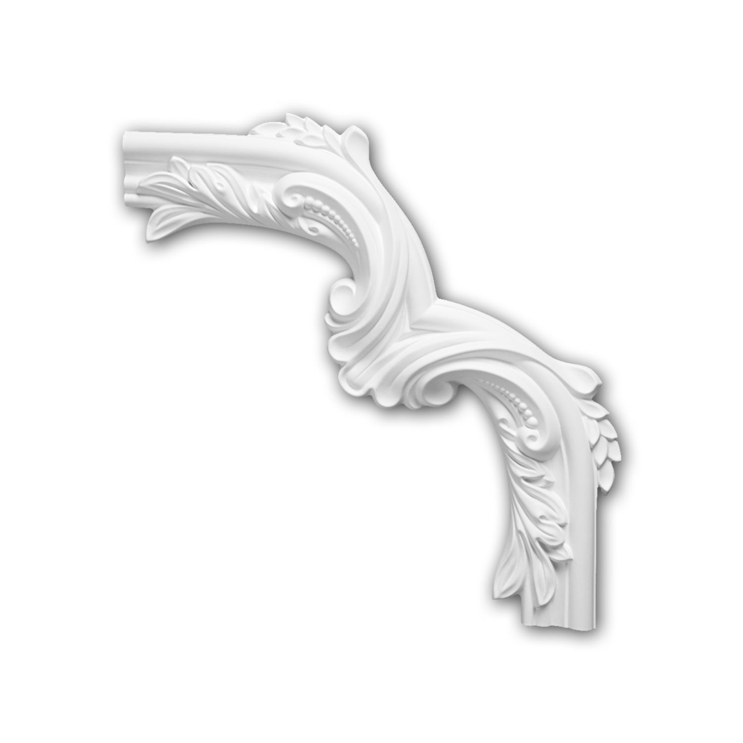 Élément de coin 152400 Profhome Élement décorative style Néo-Classicisme blanc