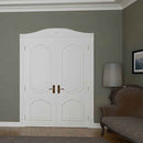 Élément décoratif 154019 Profhome Encadrement de porte style Néo-Classicisme blanc