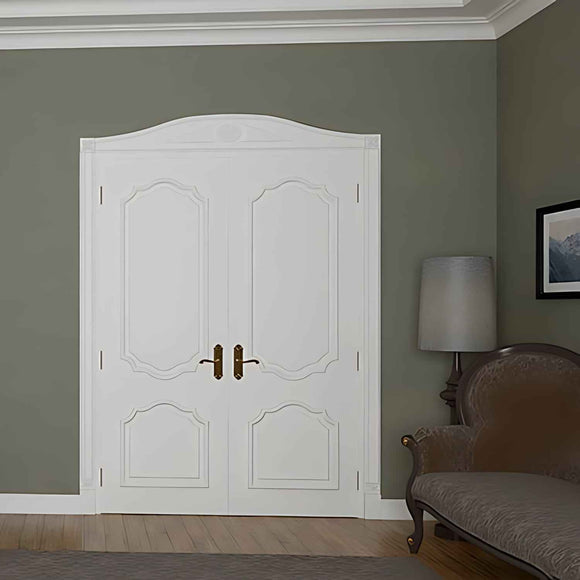 Élément décoratif 154019 Profhome Encadrement de porte style Néo-Classicisme blanc