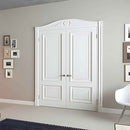Élément décoratif 154019 Profhome Encadrement de porte style Néo-Classicisme blanc