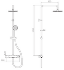 Colonne de douche thermostatique MAFANA avec douchette en inoxydable 105 cm-2