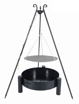 WOK spécial brasero sur trépied + brasero HAITI