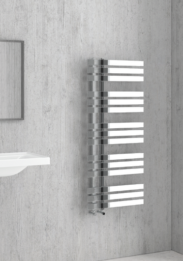 Radiateur sèche-serviette design vertical VERONA 50x120 cm en chrome
