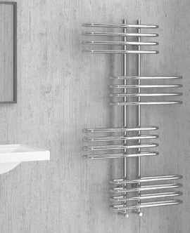 Radiateur sèche-serviette design vertical EDEN 50x120 cm en chrome